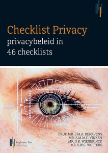 Omslag Checklist Privacy AVG: privacybeleid in 46 checklists (tweede druk)